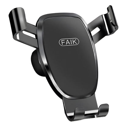 FAIK Car Cell Phone Holder Air Vent Triangle Gravity Sensor Car Phone Bracket, Color: Black Frosted Model - Car Holders by FAIK | Online Shopping UK | buy2fix