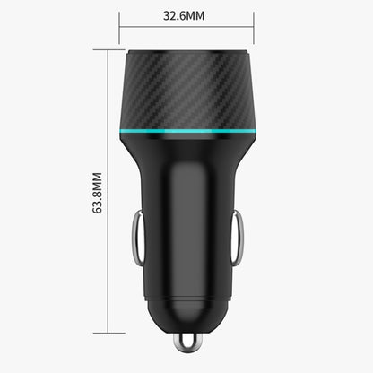 QIAKEY Dual Fast Charging Charger One To Two Cigarette Lighter, Size: TH229 96W(Black) - Car Charger by QIAKEY | Online Shopping UK | buy2fix