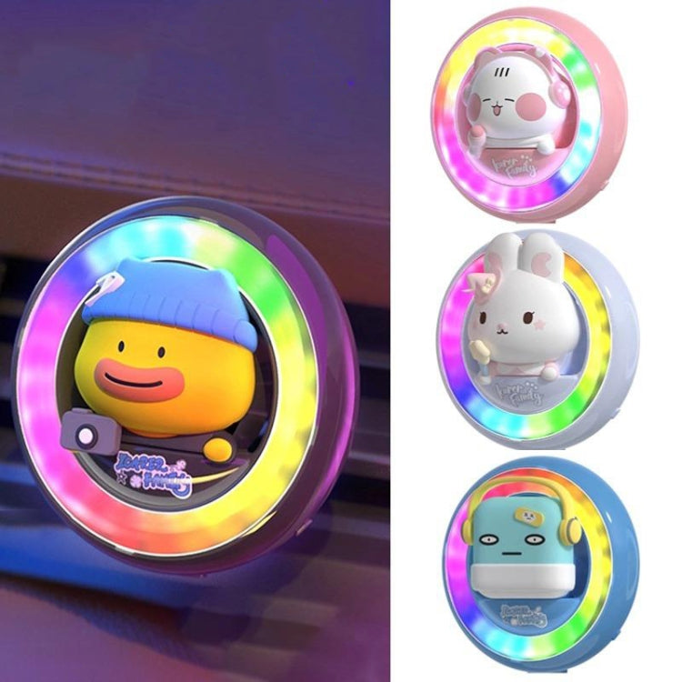 ICARER FAMILY XX-28 Car Aromatherapy Colorful Rhythm Lights Air Vent Aromatherapy Decoration(Pink) - Air Freshener by ICARER FAMILY | Online Shopping UK | buy2fix