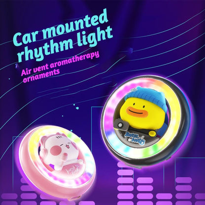 ICARER FAMILY XX-28 Car Aromatherapy Colorful Rhythm Lights Air Vent Aromatherapy Decoration(Black) - Air Freshener by ICARER FAMILY | Online Shopping UK | buy2fix