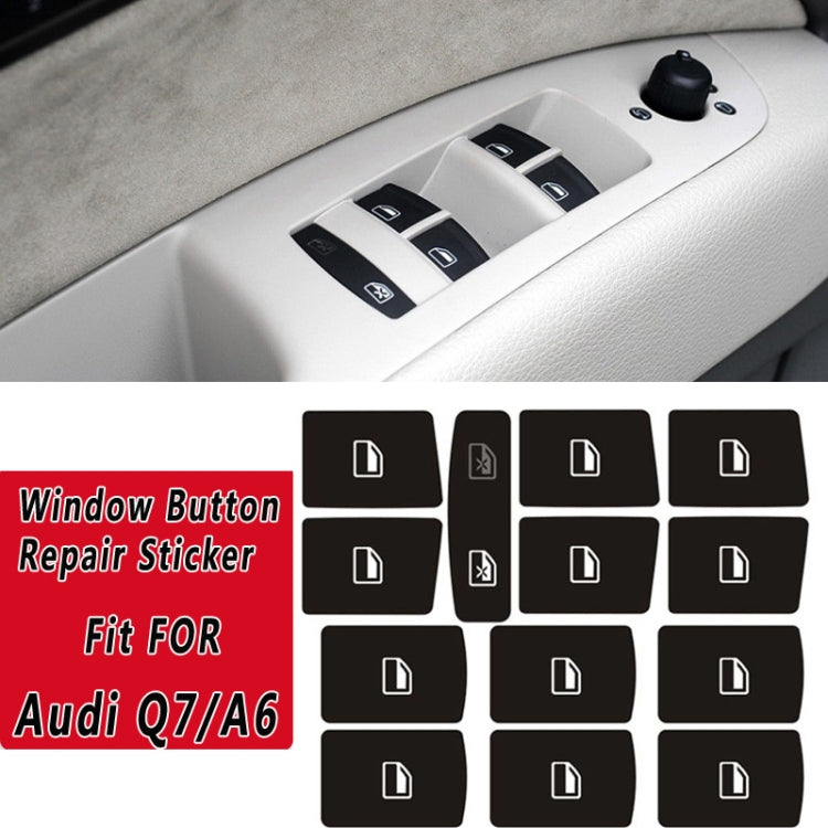 For Audi A6/A6L/Q7 Window Button Repair Sticker - Decorative Sticker by buy2fix | Online Shopping UK | buy2fix