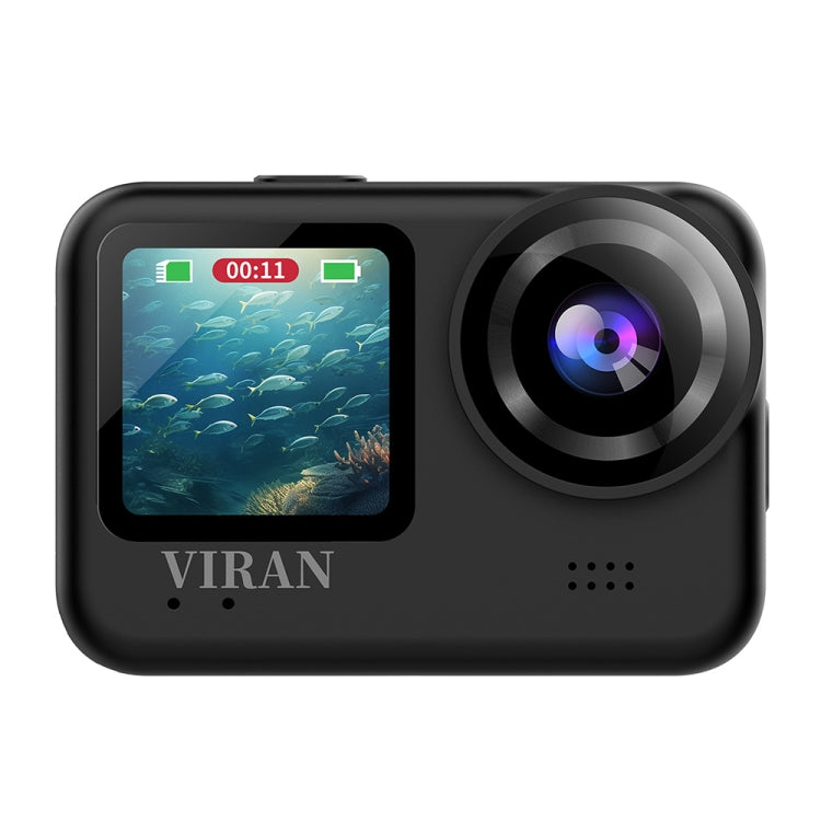 VIRAN V9 4K Dual Color Screen Diving Anti-Shake Action Camera Outdoor Cycling Travel Recorder(Round) - Other Camera by VIRAN | Online Shopping UK | buy2fix