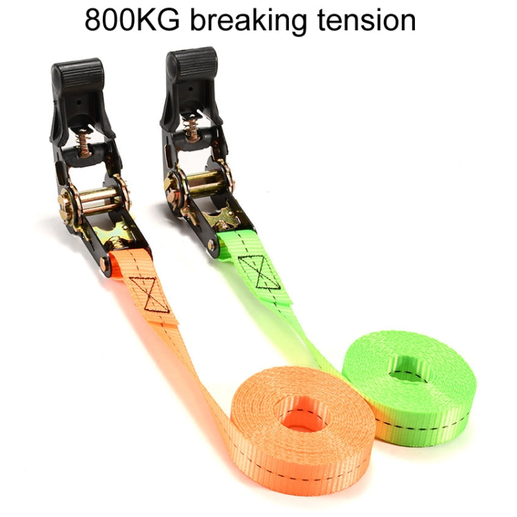 Motorcycle Ratchet Tensioner Cargo Bundling And Luggage Fixing Straps, Specification: Fluorescent Green 3m - Towing Bars by buy2fix | Online Shopping UK | buy2fix