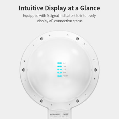 COMFAST WA933 Wi-Fi6  3000Mbps Outdoor Access Point Dual Band Waterproof Wireless Router Support VLAN(EU Plug) - Broadband Amplifiers by COMFAST | Online Shopping UK | buy2fix