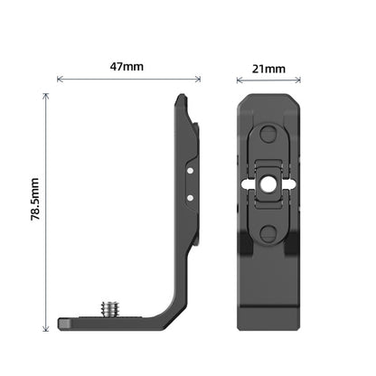For Insta360 X4 / X3 Hepail Horizontal And Vertical Shooting Quick Release Metal Magnetic Bracket - Mount & Holder by Hepail | Online Shopping UK | buy2fix