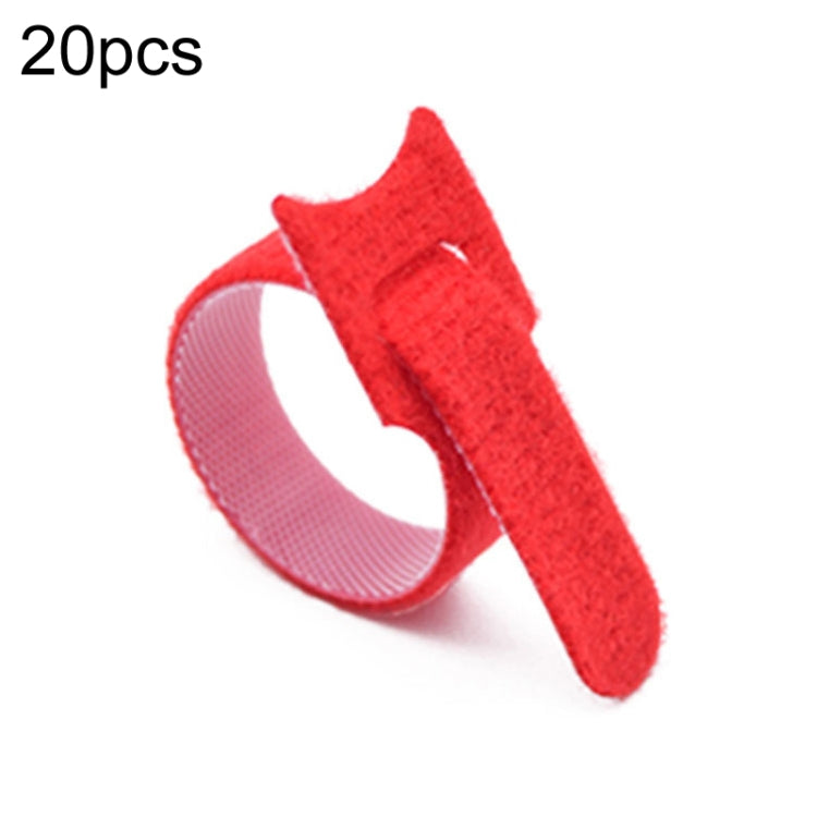 20pcs Nylon Fixed Packing Tying Strap Data Cable Storage Bundle, Model: 10 x 100mm Red - Cable Organizer by buy2fix | Online Shopping UK | buy2fix