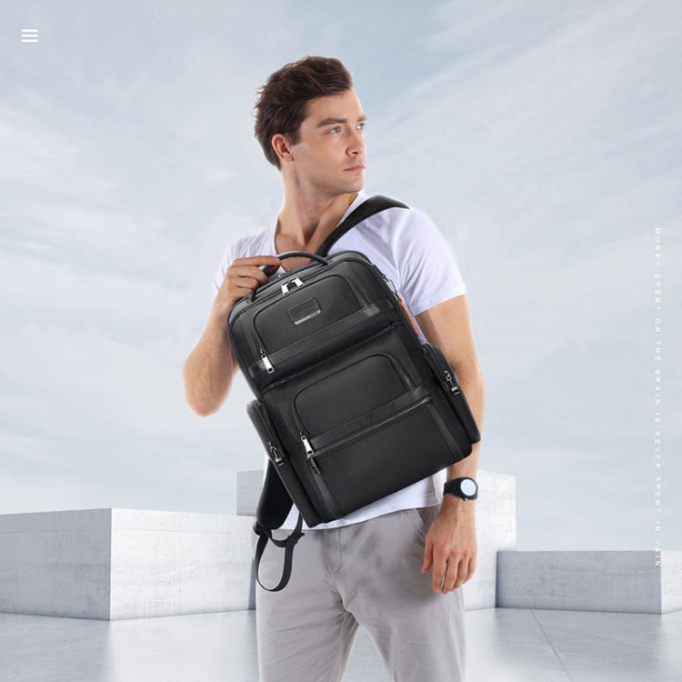 Bopai 61-121601 Large Capacity Waterproof Business Laptop Backpack With USB+Type-C Port(Black) - Backpack by Bopai | Online Shopping UK | buy2fix