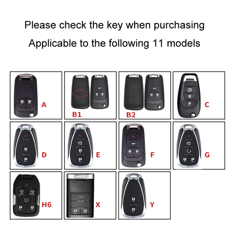 For Chevrolet Car Key Cover Multifunctional Keychain Anti-lost Number Plate, Style: X - Car Key Cases by buy2fix | Online Shopping UK | buy2fix