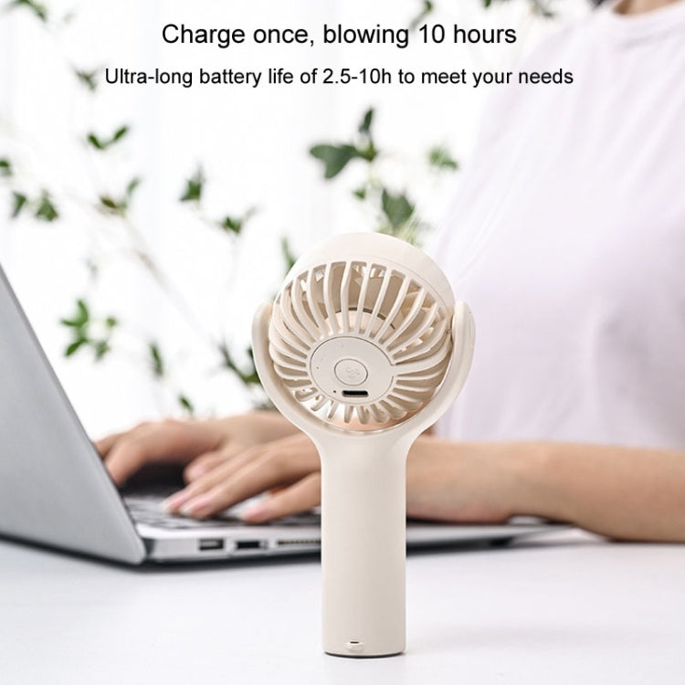 Mini Handheld Small Fan Rechargeable Mute Desktop Portable Fan(Green) - Electric Fans by buy2fix | Online Shopping UK | buy2fix