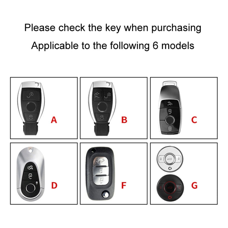 For Mercedes-Benz Car Key Cover Multifunctional Keychain Anti-lost Number Plate, Style: A - Car Key Cases by buy2fix | Online Shopping UK | buy2fix
