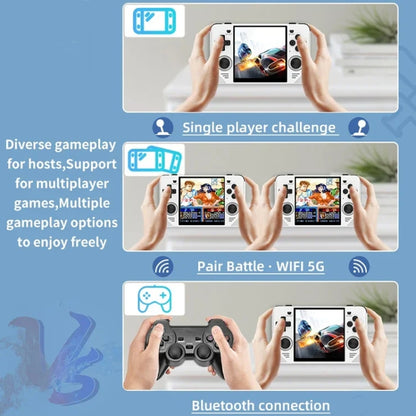 POWKIDDY RGB30  4 Inch IPS Screen Handheld Game Console Built In WIFI＋Bluetooth 16GB+256GB(White) - Pocket Console by POWKIDDY | Online Shopping UK | buy2fix