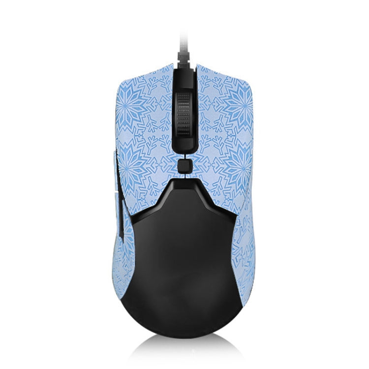 Snowflake Pattern Anti-slip Mouse Stickers For Razer Viper Mini Blue Half Surround - Silicone / Sticker by buy2fix | Online Shopping UK | buy2fix