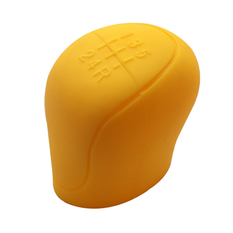 Automotive Silicone Manual Automatic Shift Lever Protective Cover, Size: Gear Shift Yellow - Shift Knob by buy2fix | Online Shopping UK | buy2fix