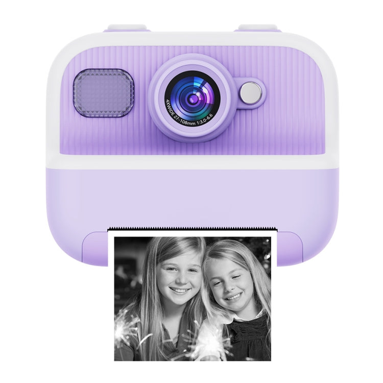 M8 2.4-Inch 1080P HD 2400W Pixel Dual-Camera Children Thermal Printing Camera, Color: Purple - Children Cameras by buy2fix | Online Shopping UK | buy2fix