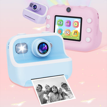 M8 2.4-Inch 1080P HD 2400W Pixel Dual-Camera Children Thermal Printing Camera, Color: Pink+32GB - Children Cameras by buy2fix | Online Shopping UK | buy2fix