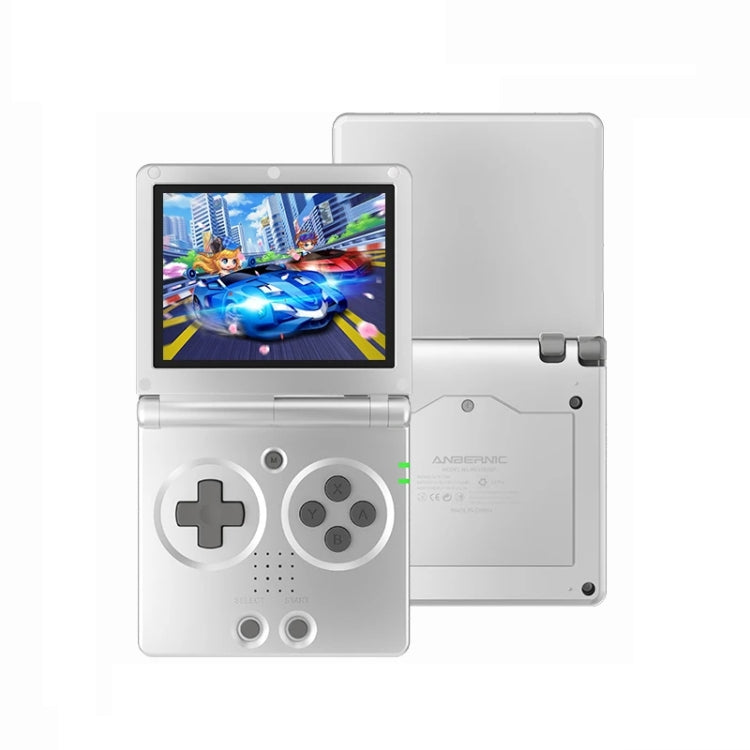 ANBERNIC RG35XXSP 3.5'' IPS Screen Flip Handheld Console Linux System WIFI Retro Video Game Player  64G(Silver) - Pocket Console by ANBERNIC | Online Shopping UK | buy2fix