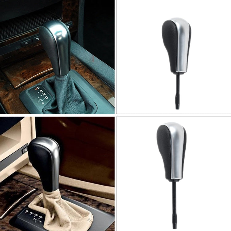 For BMW E Chassis Gear Lever Head, Universal For Left And Right Driving, Style: X1 1/3 Series Z4 Flat Head Silver - Shift Knob by buy2fix | Online Shopping UK | buy2fix
