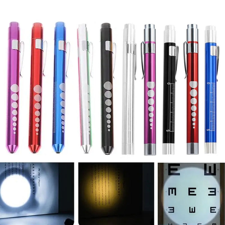 E-SMARTER Multifunctional Pen Flashlight Graduated LED Penlight, Color Random Delivery, Style: Concave Head White Light - LED Flashlight by E-SMARTER | Online Shopping UK | buy2fix