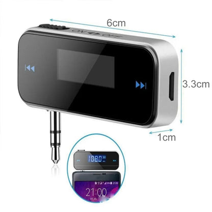 FM-01 3.5mm Music Audio FM Transmitter Mini Wireless Car MP3 Player - Bluetooth Adapters by buy2fix | Online Shopping UK | buy2fix