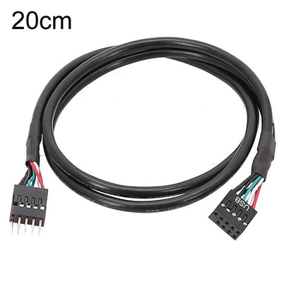 20cm Motherboard 9Pin USB2.0 Extension Cable 26AWG Double Shielded Cord - USB Cable by buy2fix | Online Shopping UK | buy2fix