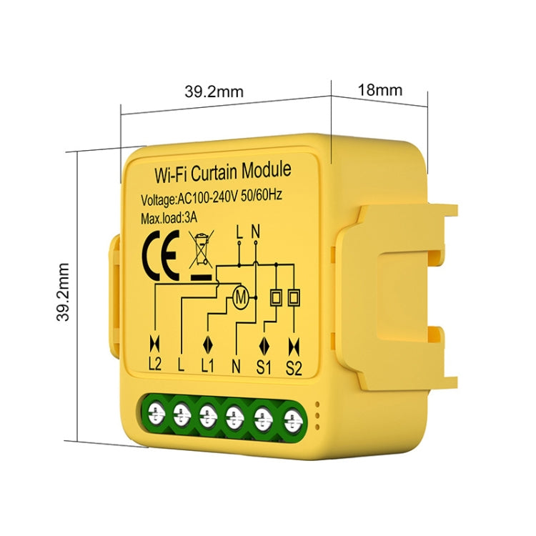 WiFi+RF Graffiti Curtain Switch On / Off Module - Smart Switch by buy2fix | Online Shopping UK | buy2fix