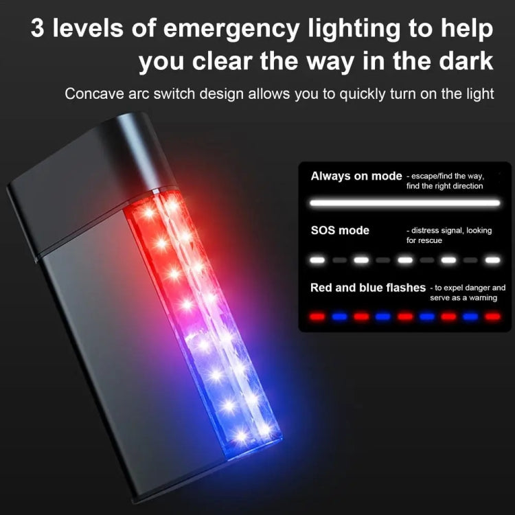 3 In 1 Car Safety Hammer Flashlight Emergency Light With Alarm(Black) - Emergency Hammer by buy2fix | Online Shopping UK | buy2fix