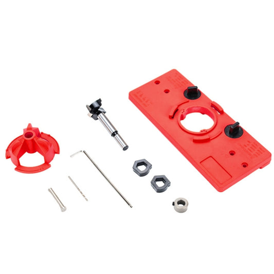 Fonson 35MM Woodworking Hinge Hole Opener Wooden Door Hinge Locator(Red) - Others by Fonson | Online Shopping UK | buy2fix