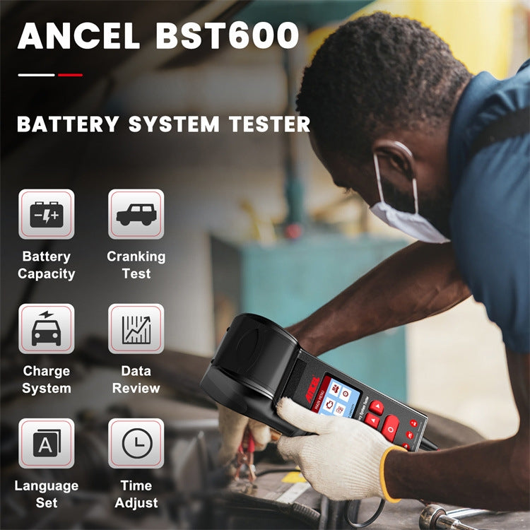 ANCEL 12V/24V Printer-Type Car Battery Tester Battery Power CCA Internal Resistance Life Detector(BST600) - Electronic Test by ANCEL | Online Shopping UK | buy2fix