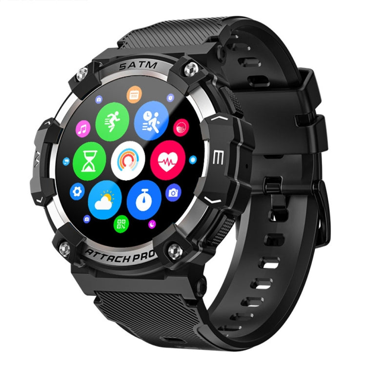 LOKMAT ATTACK 2 PRO 1.39-Inch 5ATM Waterproof Health Monitoring Bluetooth Smart Watch(Silver) - Smart Watches by LOKMAT | Online Shopping UK | buy2fix