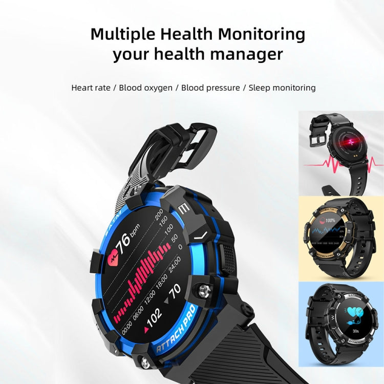 LOKMAT ATTACK 2 PRO 1.39-Inch 5ATM Waterproof Health Monitoring Bluetooth Smart Watch(Royal Blue) - Smart Watches by LOKMAT | Online Shopping UK | buy2fix