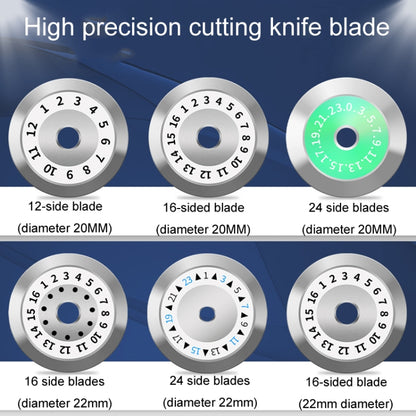 20mm 24 Rotating Surface Fiber Optic Cutting Knife Replacement Tungsten Steel Blade - Lan Cable and Tools by buy2fix | Online Shopping UK | buy2fix