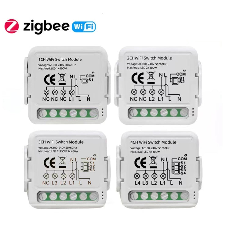 2CH Zigbee Smart Switch Module For Alexa / Google Home / Tuya Smart Life APP - Smart Switch by buy2fix | Online Shopping UK | buy2fix