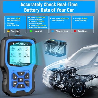 AUTOPHIX 7770 For Mercedes Benz Car Full System OBDII Diagnostic Tool Maintenance Tester - Code Readers & Scan Tools by AUTOPHIX | Online Shopping UK | buy2fix