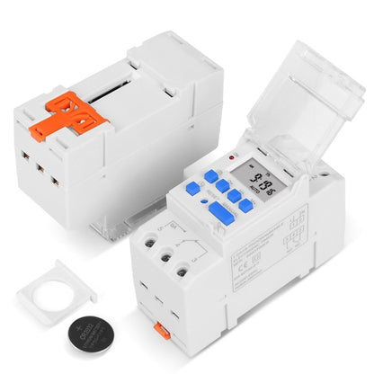 SINOTIMER TM919A-2 220V 16A Din Rail Mount Digital Timer Switch Microcomputer Weekly Programmable Time Relay Control - Switch by SINOTIMER | Online Shopping UK | buy2fix