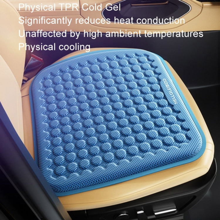 HELLOLEIBOO Car Gel Ice Cushion Four Seasons Universal Breathable Seat Cushion, Color: Blue - Seat Accessories by HELLOLEIBOO | Online Shopping UK | buy2fix