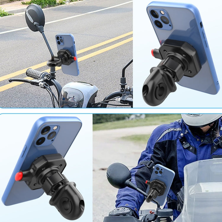 146A Bicycle Motorcycle Cell Phone Holder Rearview Mirror Handlebar Outdoor Riding Navigation Holder - Holder by buy2fix | Online Shopping UK | buy2fix