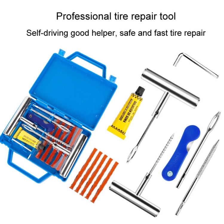 8 In 1 Car Tire Repair Tool Set Motorcycle Vacuum Tire Emergency Fast Repair Toolkit - Tire Repair & Installation Tools by buy2fix | Online Shopping UK | buy2fix