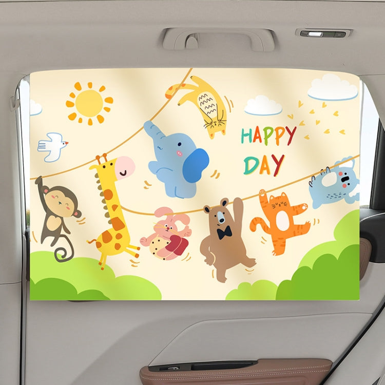 Suction Cup Car Sunshade Children Rear Side Window Insulation Sunscreen Cartoon Car Curtain, Style: Swing - Window Foils & Solar Protection by buy2fix | Online Shopping UK | buy2fix