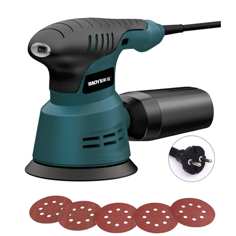 5pcs /Set EU Plug MOYI Small Polishing Sandpaper Machine Woodworking Electric Disc Sander - Abrasive Tools & Accessories by MOYI | Online Shopping UK | buy2fix