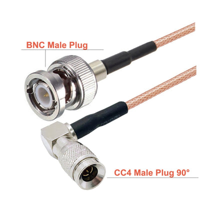 30cm CC4 Male Elbow To BNC Male Connector Cable RG179 Coaxial RF Cable - Connectors by buy2fix | Online Shopping UK | buy2fix