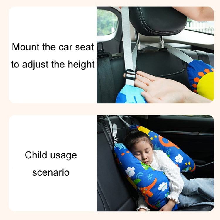 55x66cm Children Car Seat Belt Prevent Neck Strangulation Sleeping Pillow(Avocado) - Seat Accessories by buy2fix | Online Shopping UK | buy2fix