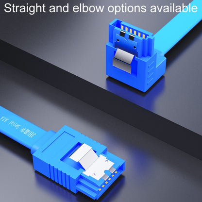 0.45m JINGHUA U510B High Speed SATA3.0 SSD Serial Cable(Blue Straight To Straight) - eSATA & SATA & IDE by JINGHUA | Online Shopping UK | buy2fix