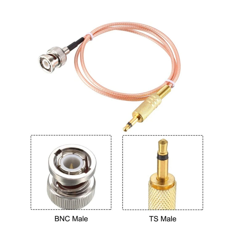 100cm BNC Male To 3.5mm Male Stereo Adapter Coaxial Power Audio RG316 Cable - Connectors by buy2fix | Online Shopping UK | buy2fix