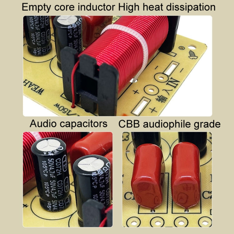 High Medium And Low 3-Way Audio Crossover Home Cinema Speaker Divider, Style: 305A Model - Audio Crossover by buy2fix | Online Shopping UK | buy2fix