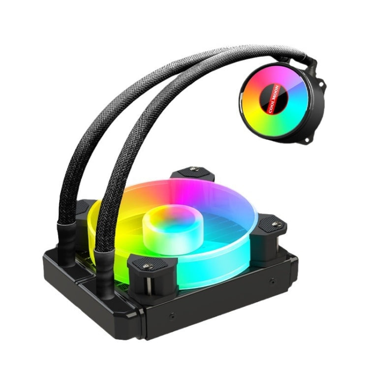 COOLMOON RGB120 5V ARGB Integrated Single Row Multi-Platform CPU Cooler(Black) - Fan Cooling by COOLMOON | Online Shopping UK | buy2fix