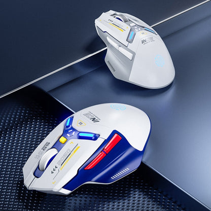 Inphic IN9 Tri-mode Wireless Bluetooth Gaming Office Computer Mouse(White Silent Edition) - Wireless Mice by Inphic | Online Shopping UK | buy2fix