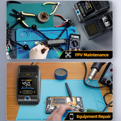 FNIRSI 200W Intelligent Constant Temperature Electric Soldering Iron Station, Set: US Plug F245 B Head - Electric Soldering Iron by FNIRSI | Online Shopping UK | buy2fix