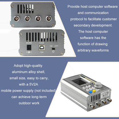 JUNTEK Programmable Dual-Channel DDS Function Arbitrary Waveform Signal Generator, Frequency: 50MHz(UK Plug) - Other Tester Tool by buy2fix | Online Shopping UK | buy2fix