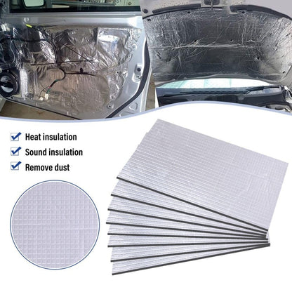 400x250x10mm Car Thick Aluminum Foil Hood Heat And Sound Insulation Pad - Sound & Heat Insulation Cotton by buy2fix | Online Shopping UK | buy2fix