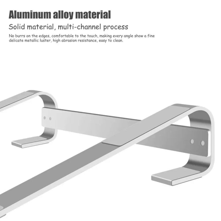 Aluminum Alloy Desktop Laptop Stand(Silver) - Laptop Stand by buy2fix | Online Shopping UK | buy2fix